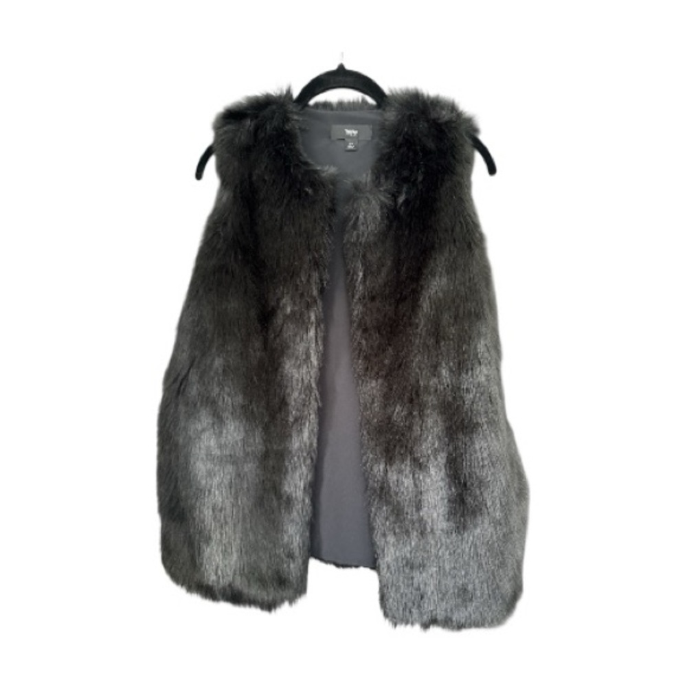 Mossino Faux Fur Vest size S EUC EA0000